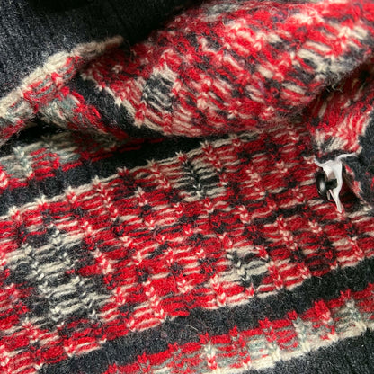 90s Lands' End Shetland Wool Deer Cardigan- L