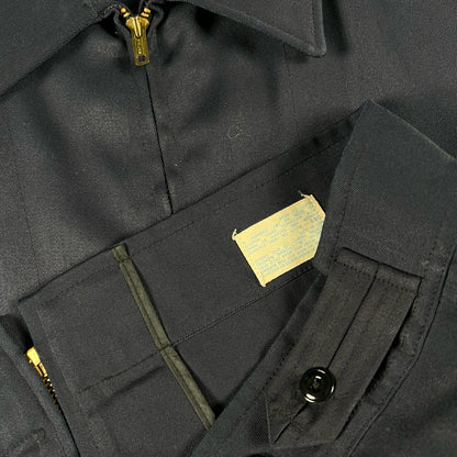 50s NOS Navy Twill Work Jacket- XL