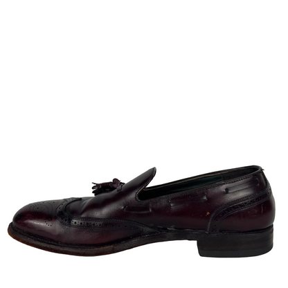 80s E.T. Wright Wingtip Leather Tassel Loafers- M's 11, W's 12.5
