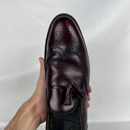80s E.T. Wright Wingtip Leather Tassel Loafers- M's 11, W's 12.5