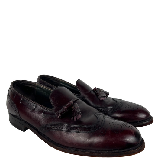 80s E.T. Wright Wingtip Leather Tassel Loafers- M's 11, W's 12.5