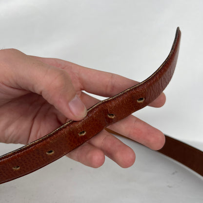 Coach Cognac Brown Leather Belt- 28"-32"