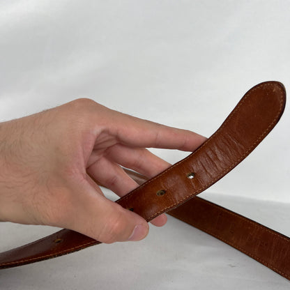 Coach Cognac Brown Leather Belt- 28"-32"