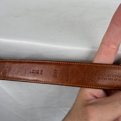 Coach Cognac Brown Leather Belt- 28"-32"