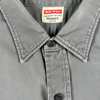 50s Big Mac Chain Stitched Cotton Work Shirt- XL