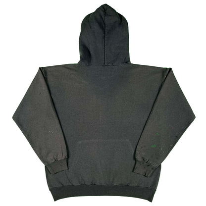00s Sun Faded Black One Man Army Hoodie- L