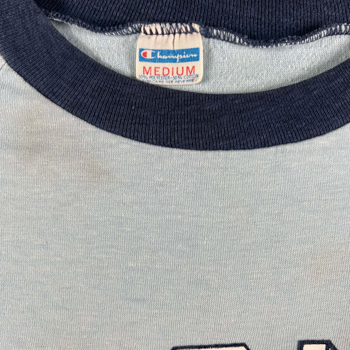 70s Champion Blue Bar Oregon Ducks Ringer Tee- M