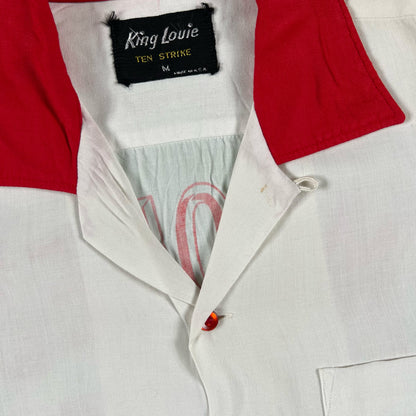 50s Loop Collar Bowling Shirt- L