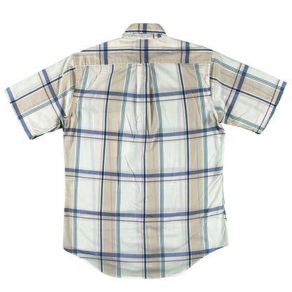80s Christian Dior Plaid Button Down Shirt- M
