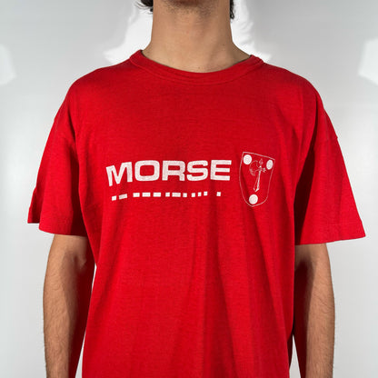 70s Yale Morse College Bladderball Tee- L