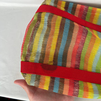 00s Old Navy Striped Mesh Tote Bag
