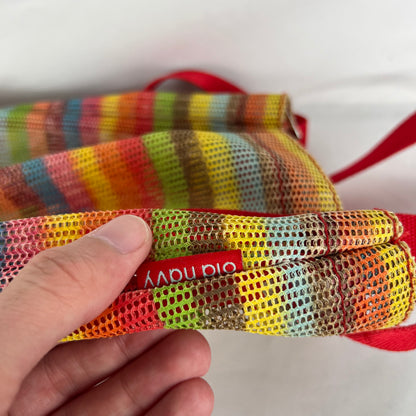 00s Old Navy Striped Mesh Tote Bag