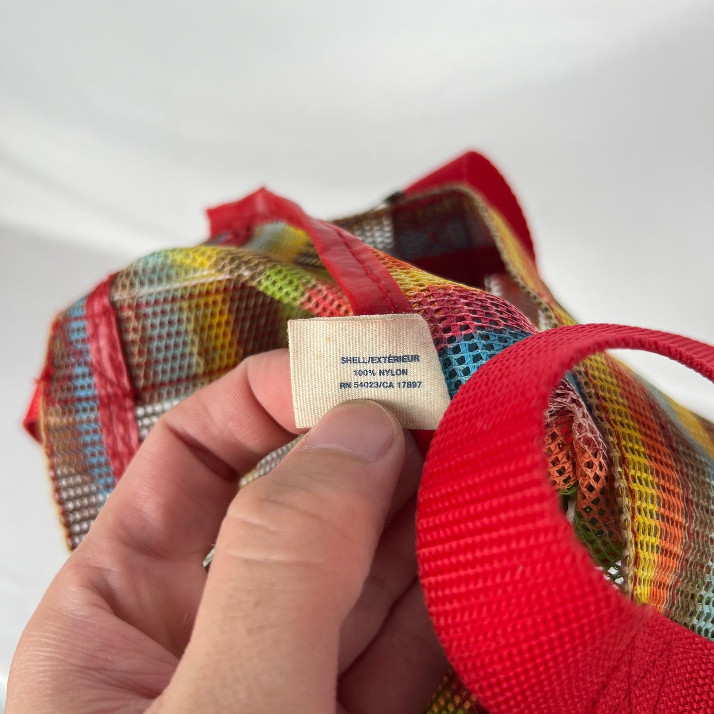 00s Old Navy Striped Mesh Tote Bag
