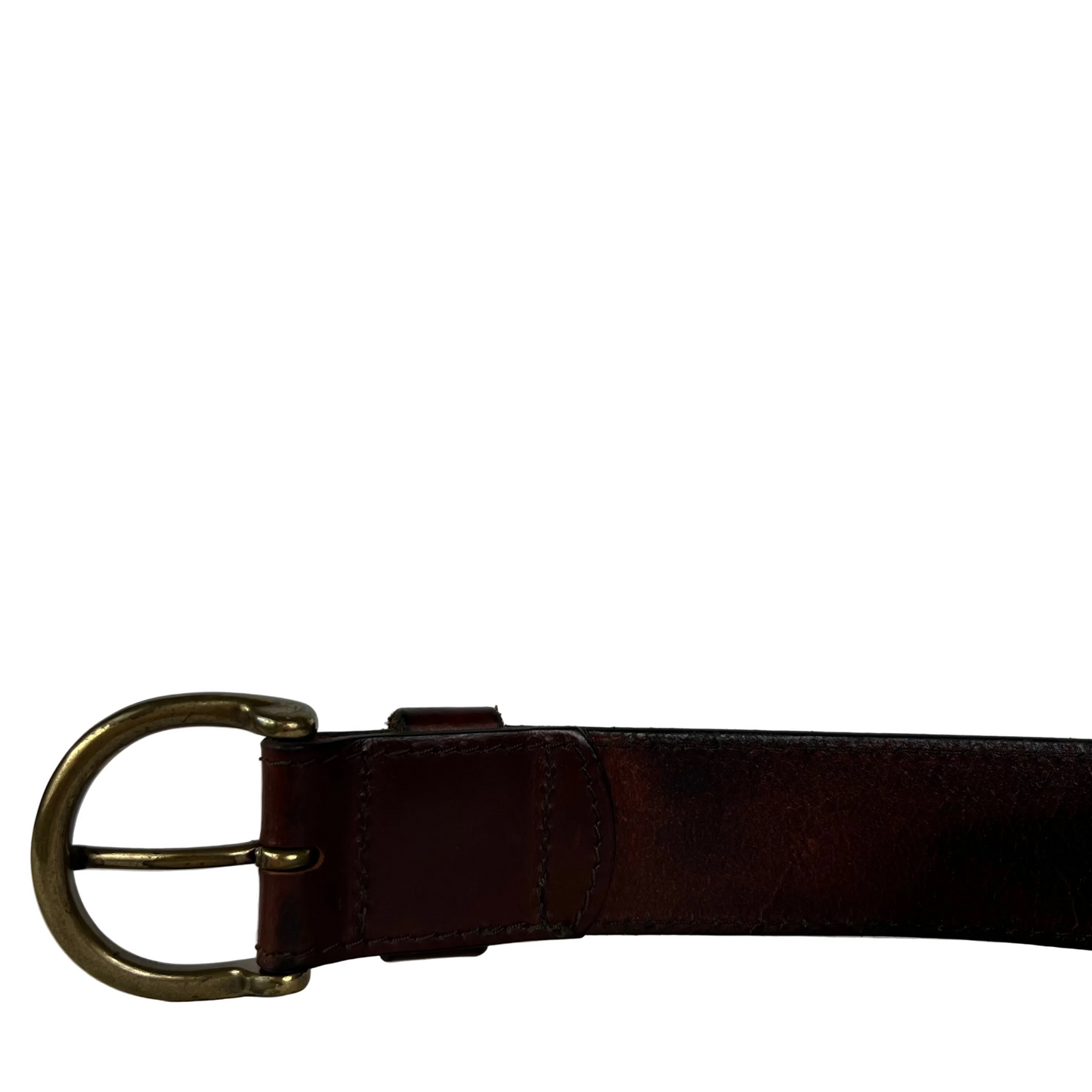 00s Eddie Bauer Brown Leather Belt- 32"-36"