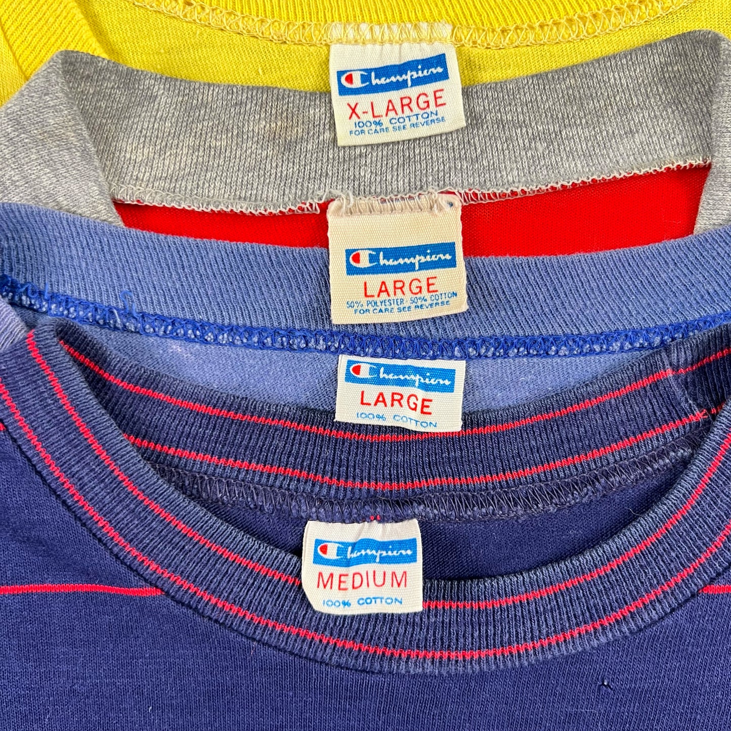 70s Champion Blue Bar T Shirts- SELECT SHIRT