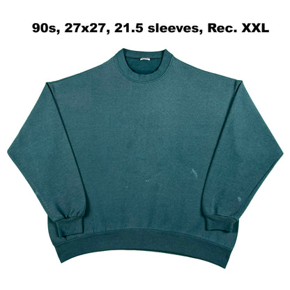 Vintage Blank Green Sweatshirts- SELECT SWEAT