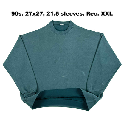 Vintage Blank Green Sweatshirts- SELECT SWEAT