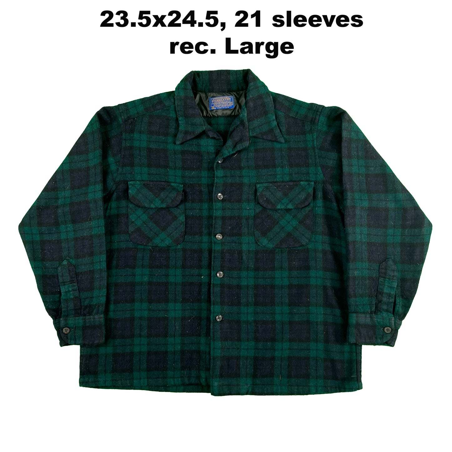 60s/70s Pendleton Loop Collar Flannel Board Shirt- SELECT SHIRT