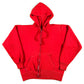 70s Faded Red Zip Up Hoodie- M