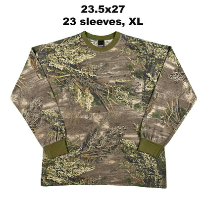Vintage Blank Camo Long Sleeve Tee- SELECT SHIRT