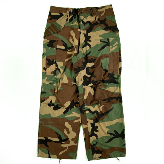 80s Baggy M51 Army Camo Cargos- 30"-35"x29