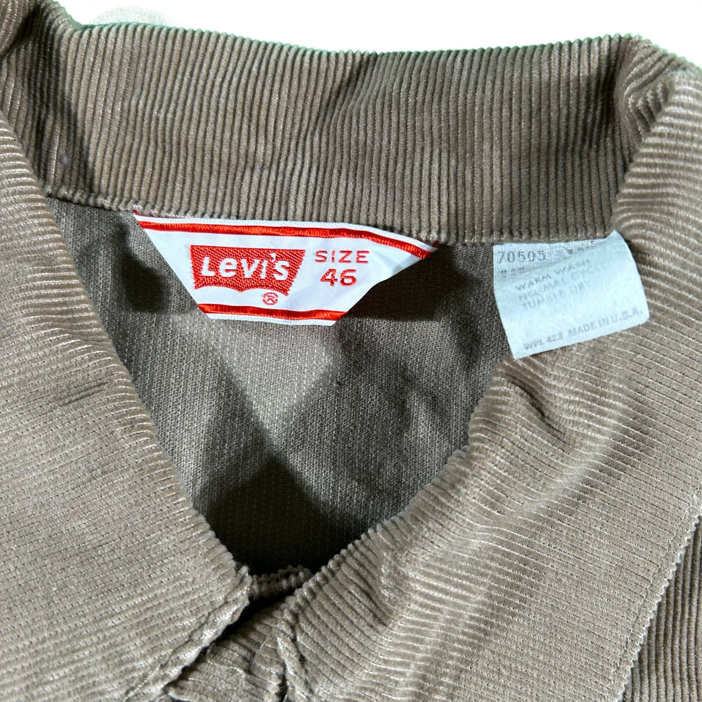 70s Levi's Corduroy Trucker Jacket- XL