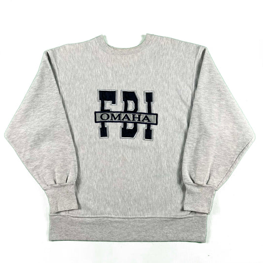 90s FBI Omaha Reverse Weave Style Sweatshirt- XL