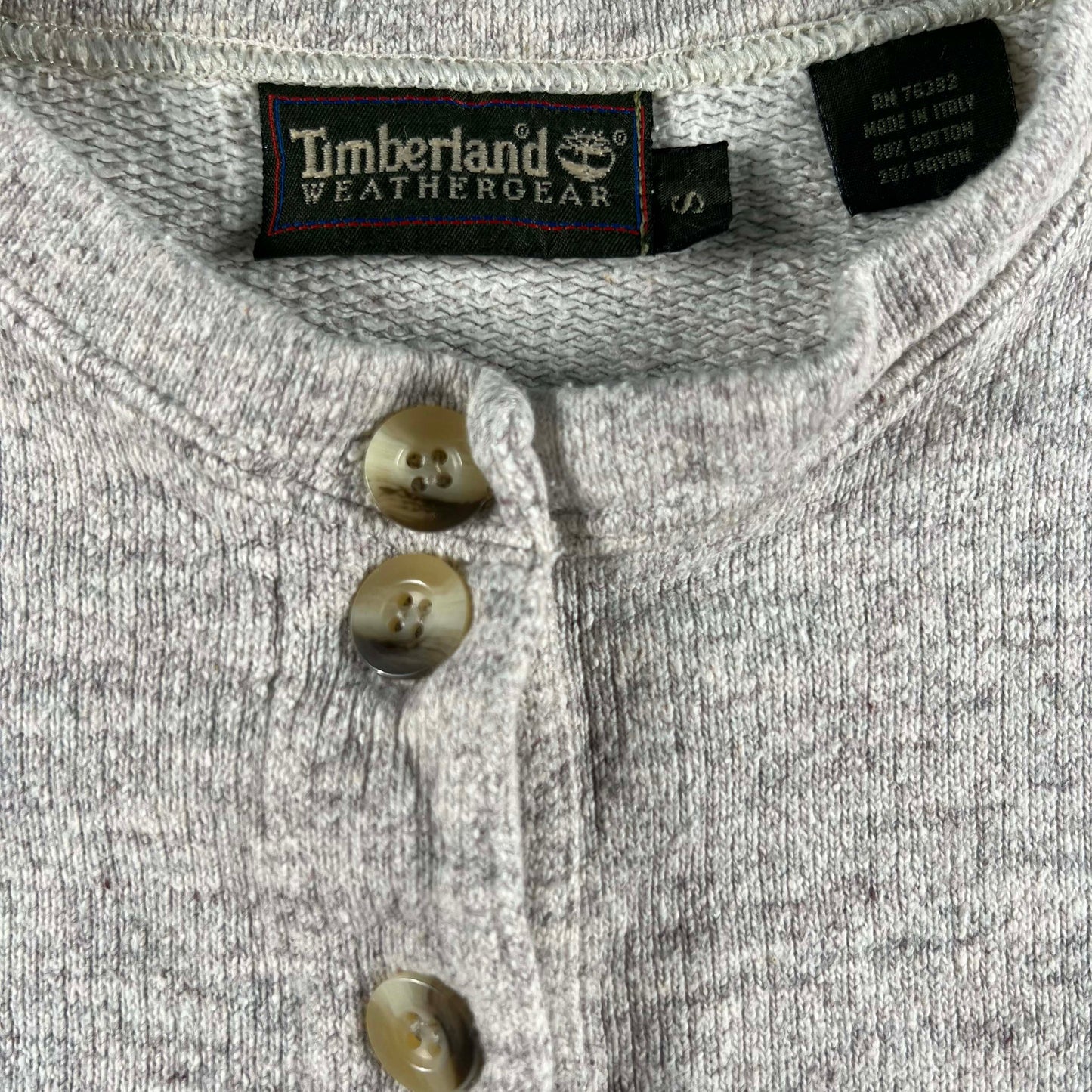 90s Timberland Cotton Rayon Henley Shirt- S