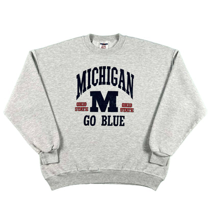 90s Michigan vs Ohio State Go Blue Sweatshirt- XL