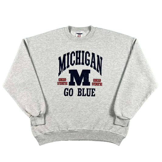 90s Michigan vs Ohio State Go Blue Sweatshirt- XL