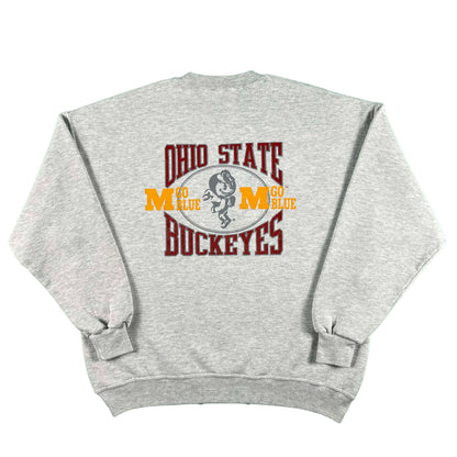 90s Michigan vs Ohio State Go Blue Sweatshirt- XL