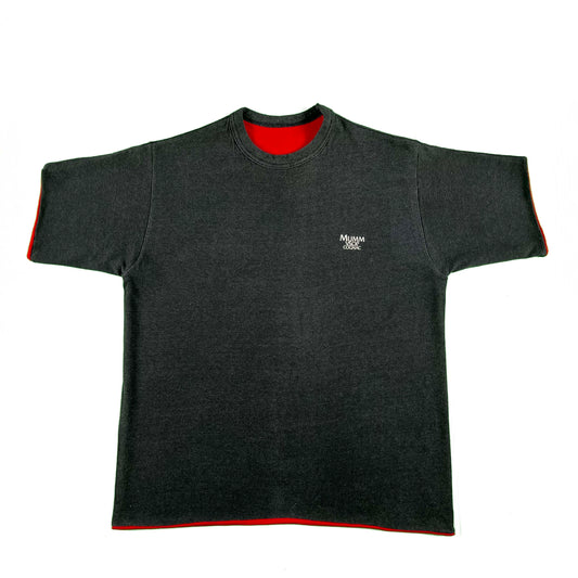 80s Mumm VSOP Cognac Reversible Gym Tee- L