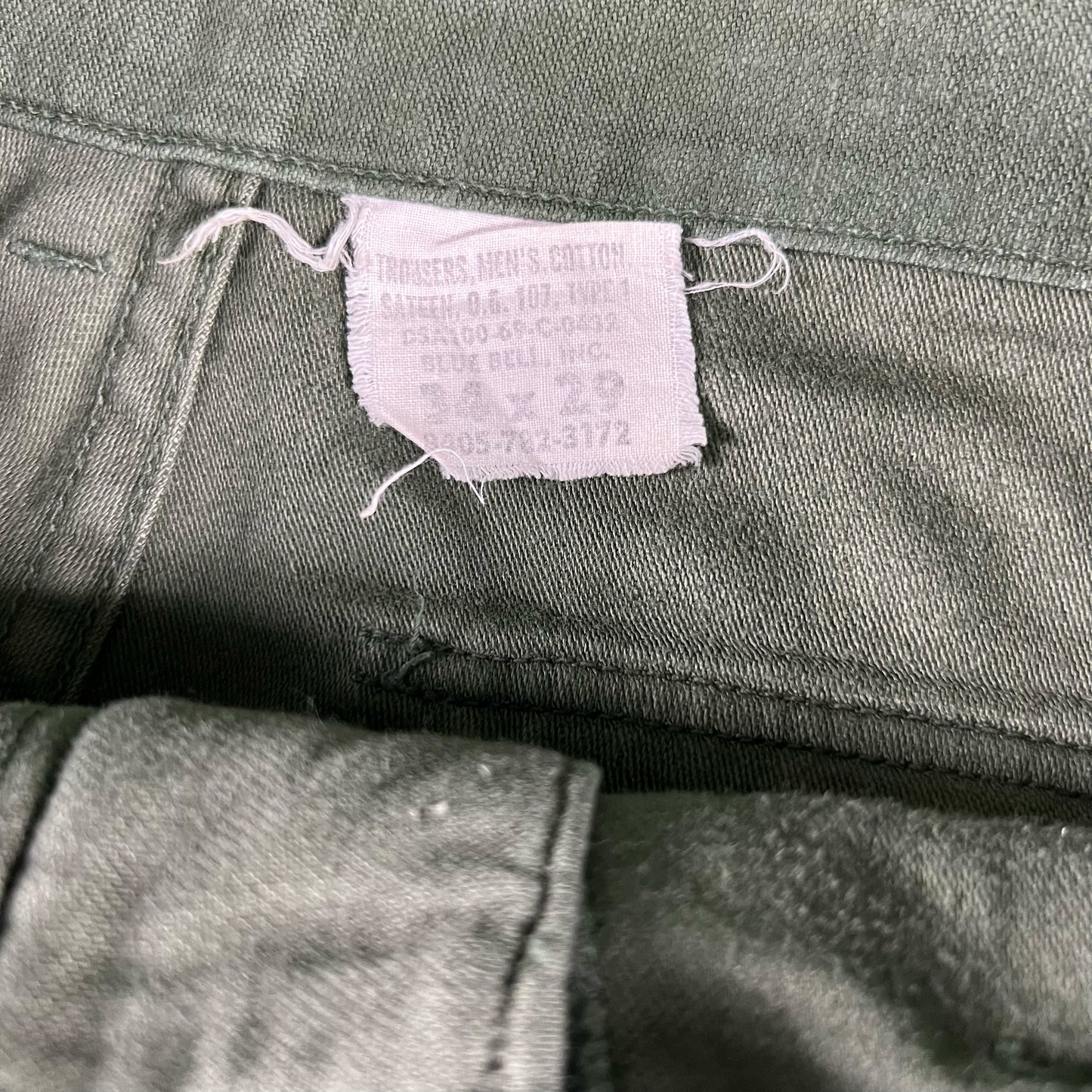 60s OG-107 Army Trousers- 32x28