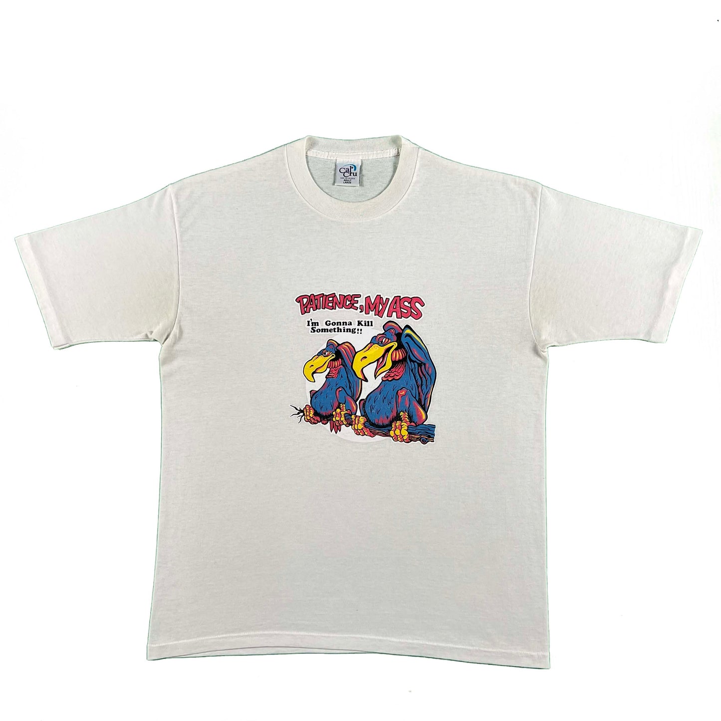 80s 'Patience, My Ass I'm Gonna Kill Something!!' Tee- L