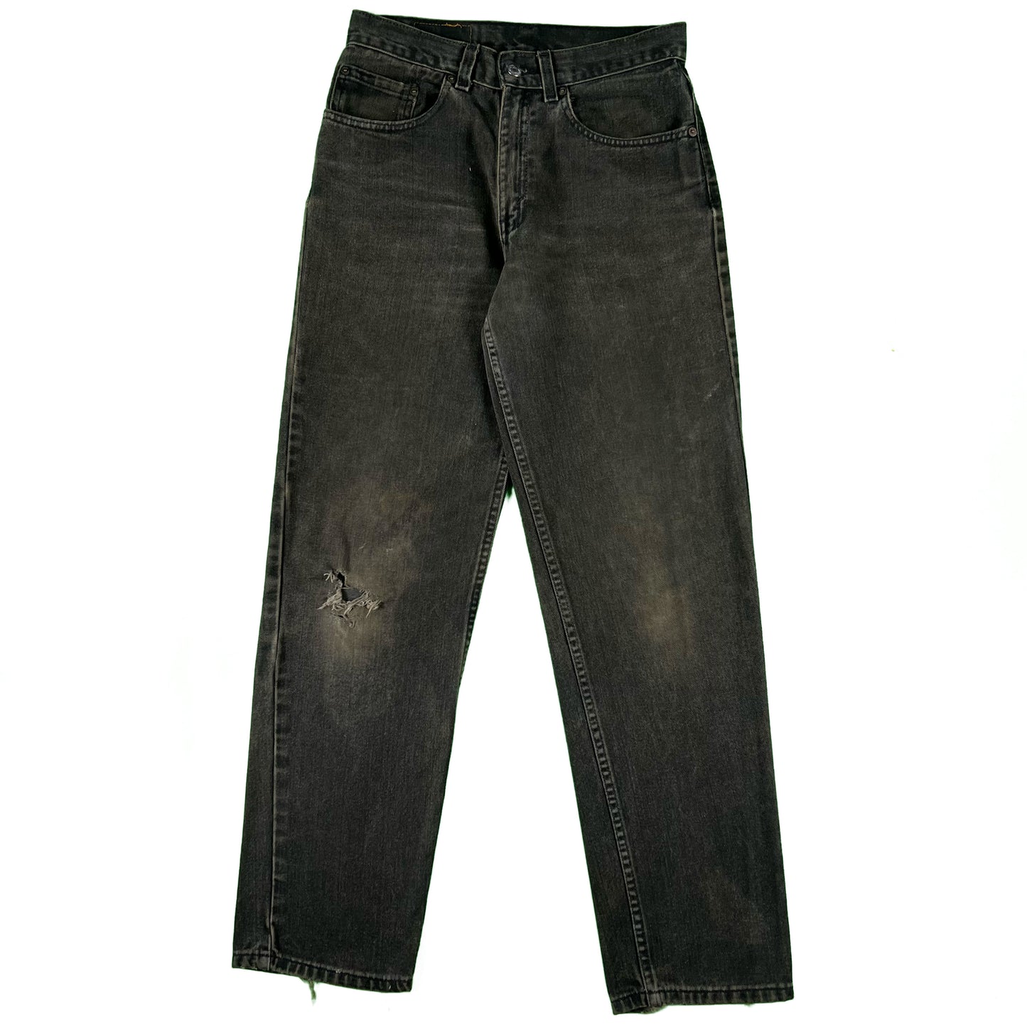 90s Levi's 550 Sun Faded Black Denim- 29x30