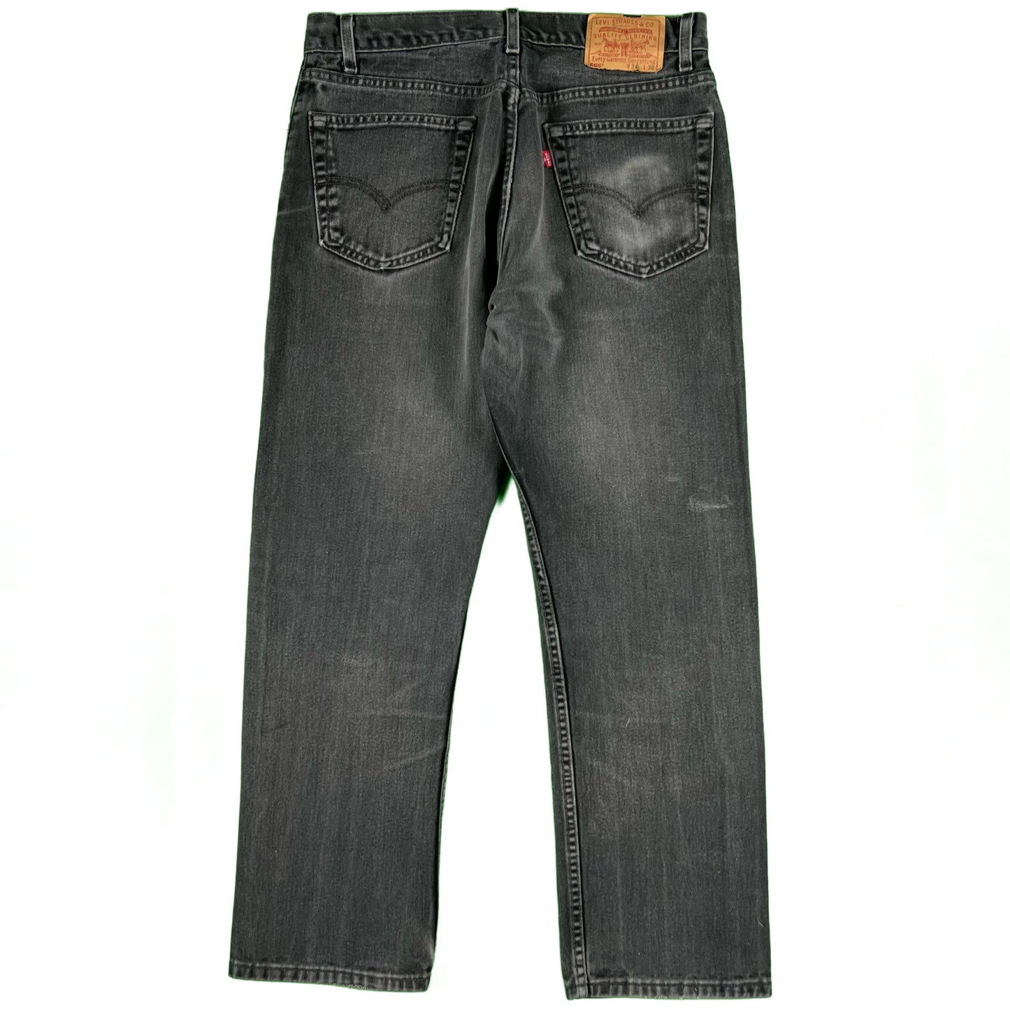 90s Levi's 505 Sun Faded Black Denim- 32x28