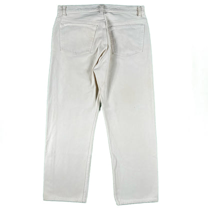 90s Levi's 501 White Denim- 35x28