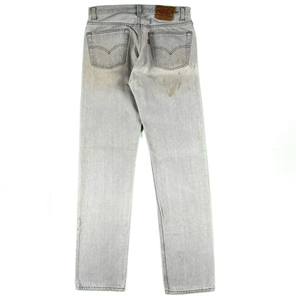 90s Levi's 501 Sun Faded Grey Denim- 32x33