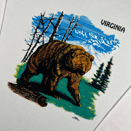 80s Virginia Bear Long Sleeve Tee- XL