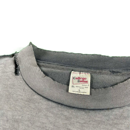 90s Thrashed & Faded to Perfection Long Sleeve Panthers Tee- L