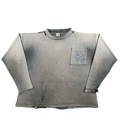 90s Thrashed & Faded to Perfection Long Sleeve Panthers Tee- L