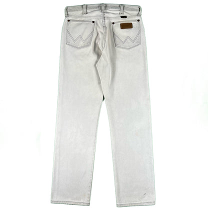 80s Wrangler Over Dyed White/Grey Denim- 31x30.5