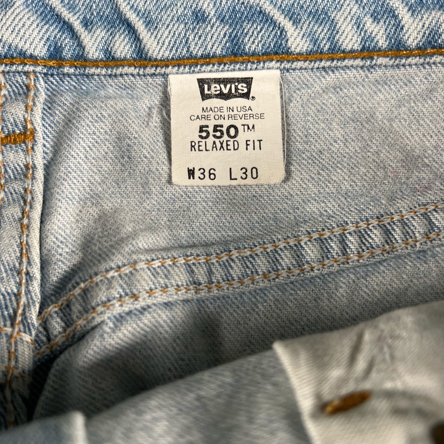 90s Levi's 'Double Knee' 550 Denim- 33x29