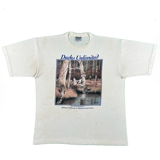 90s Ducks Unlimited "Upper End Of Hackelberry" Tee- XL