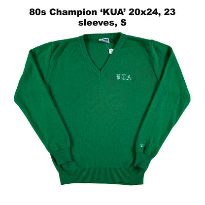60s/70s Collegiate V Neck Knits- SELECT SWEATER