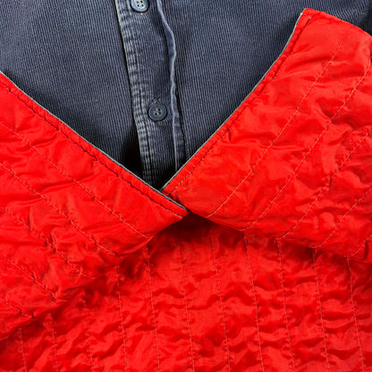 80s Sears Quilt Lined Cord Shacket- M