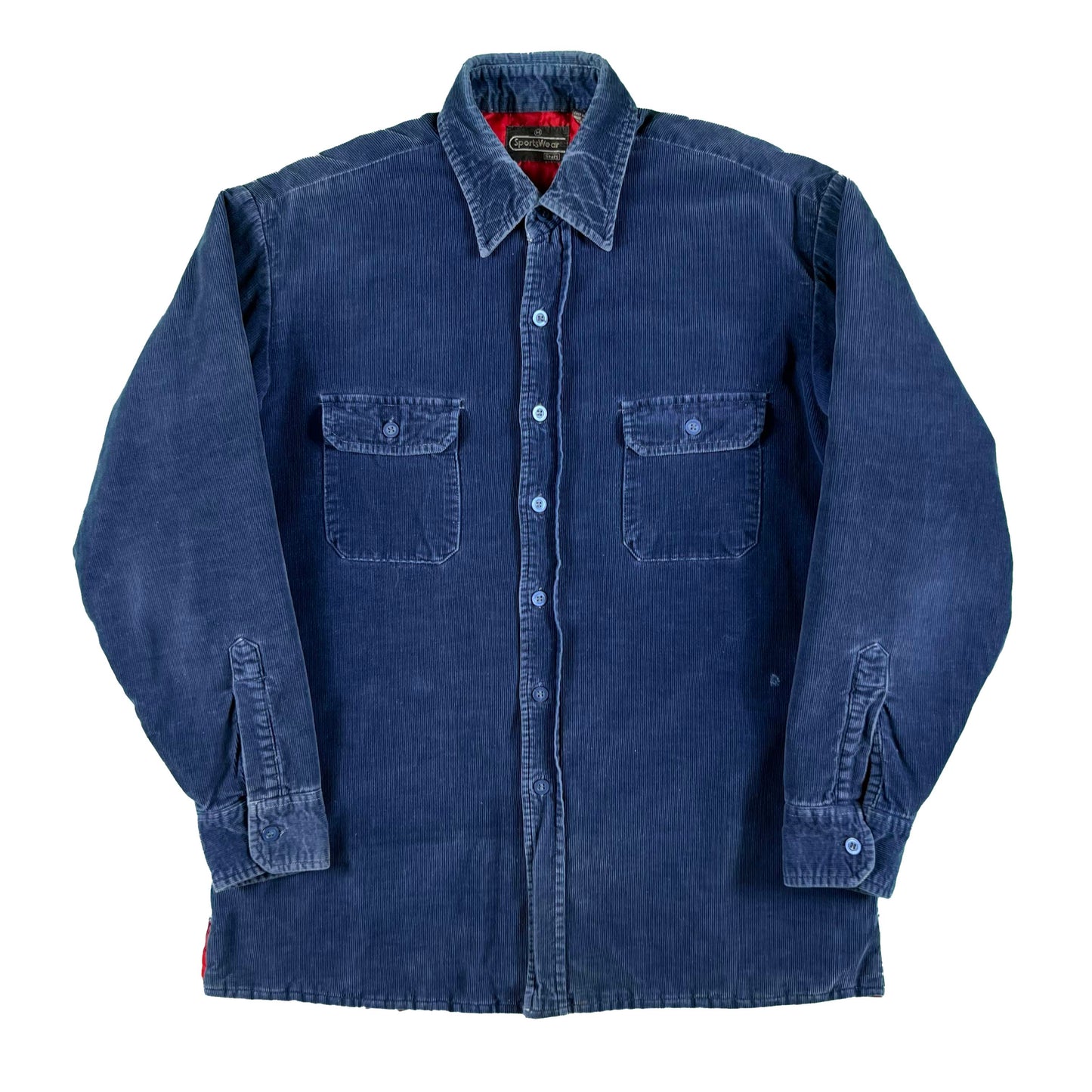 80s Sears Quilt Lined Cord Shacket- M