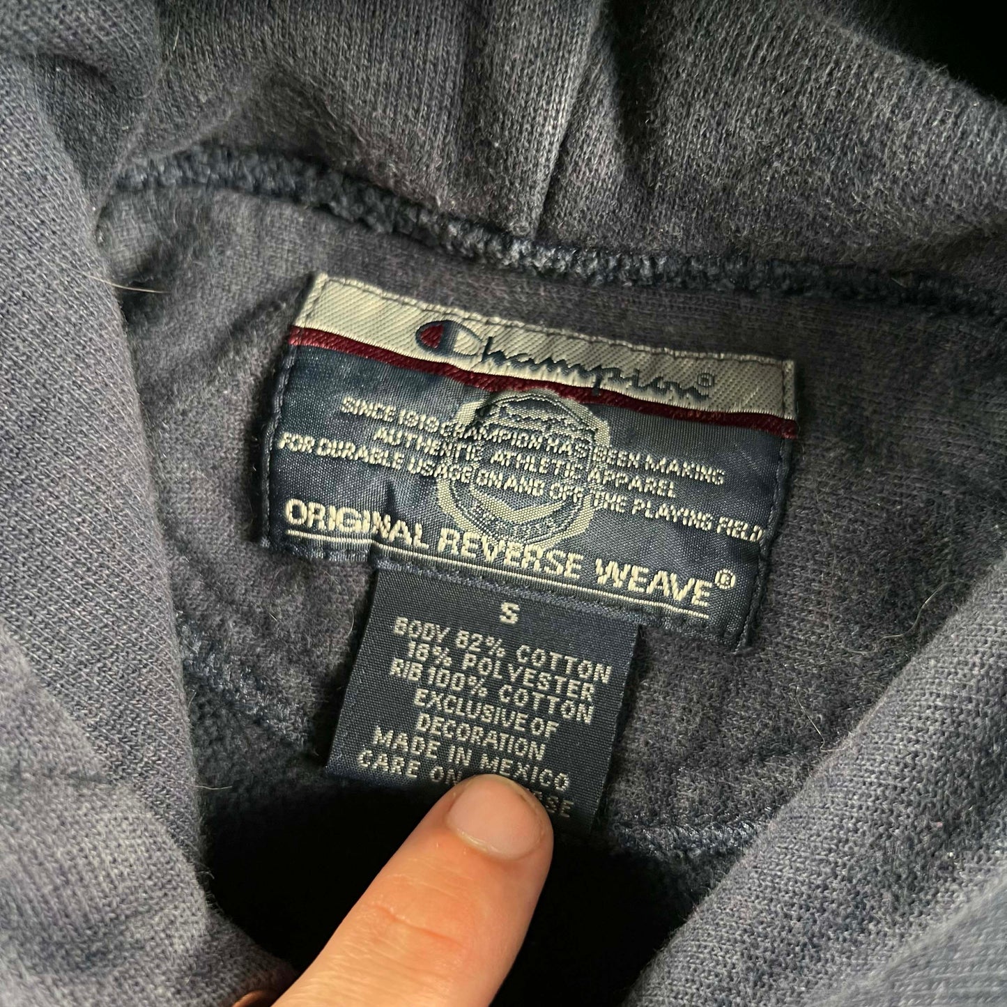 00s UPENN Champion Reverse Weave Hoodie- S