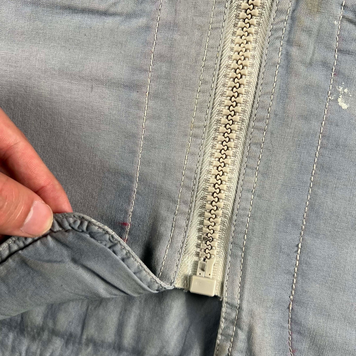 80s Sun Faded Blue Banana Republic Utility Vest- XS