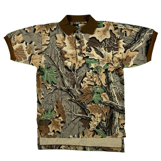 80s Camo Polo Shirt- S